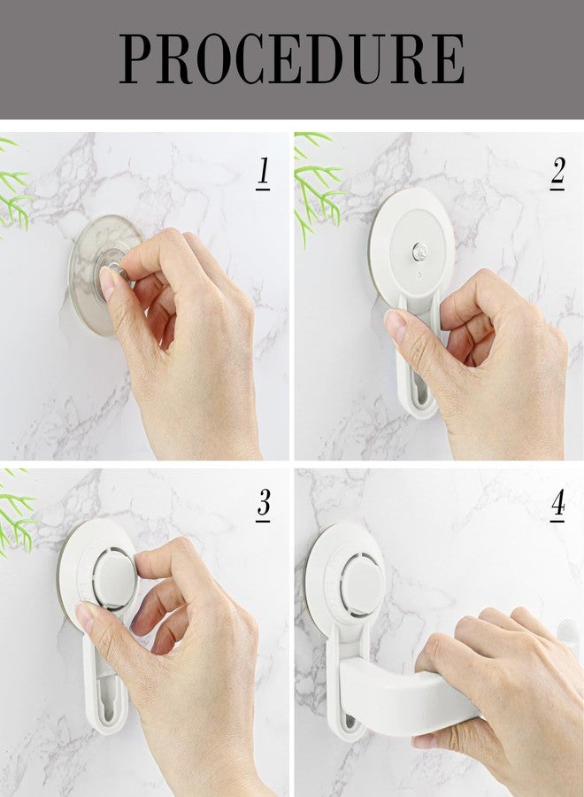 LCJAOF Toilet Paper Holder Wall Mount - No-Drill Suction Cup Bathroom Tissue Dispenser for Bathroom Kitchen (White) - Image 3